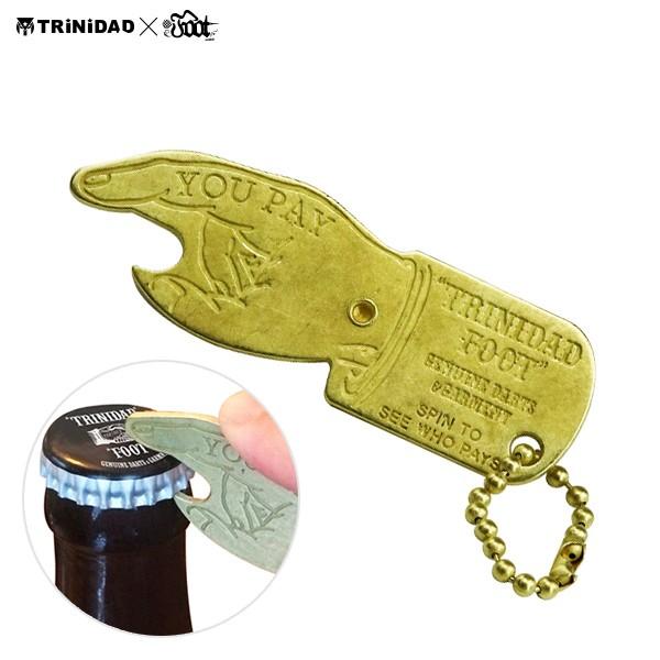 TRiNiDAD×FOOT YOU PAY キーホルダー トリニダード フット ユーペイ 栓抜き (...
