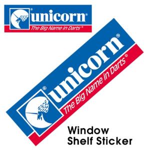 ダーツ アクセサリー unicorn ユニコーン ステッカー 8cm×30cm (ポスト便OK/2トリ)｜dartsshoptito