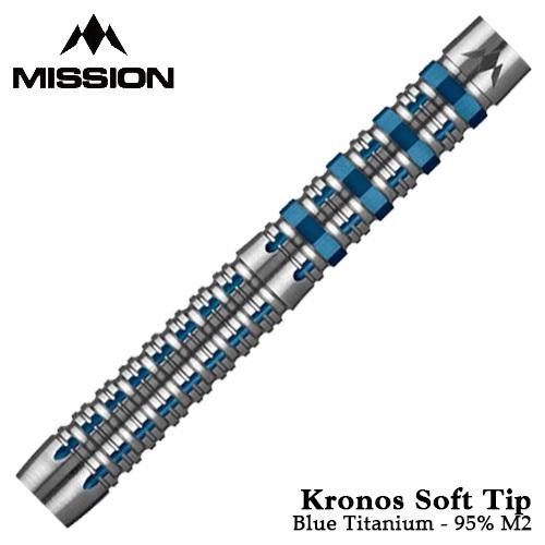 バレル ミッションダーツ Mission Darts Kronos SoftTip Blue Tit...