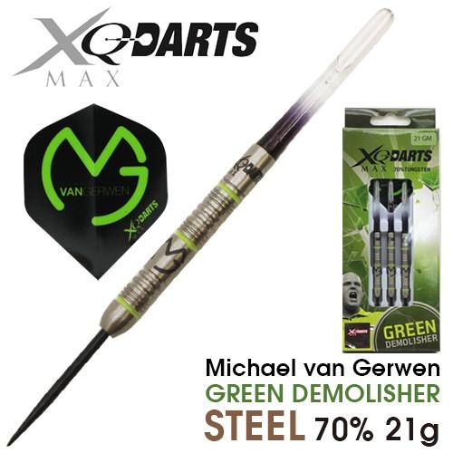 バレル XQマックスダーツ GREEN DEMOLISHER 70％ 21g STEEL マイケル・...