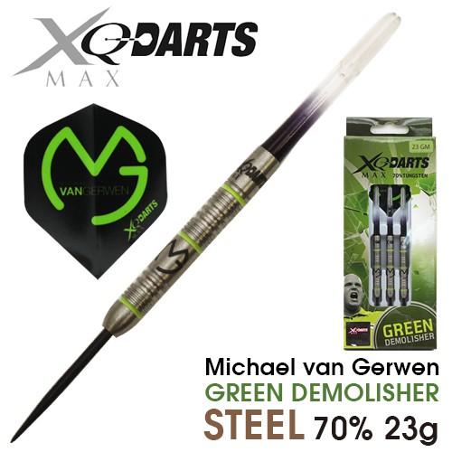 バレル XQマックスダーツ GREEN DEMOLISHER STEEL 70％ 23g マイケル・...