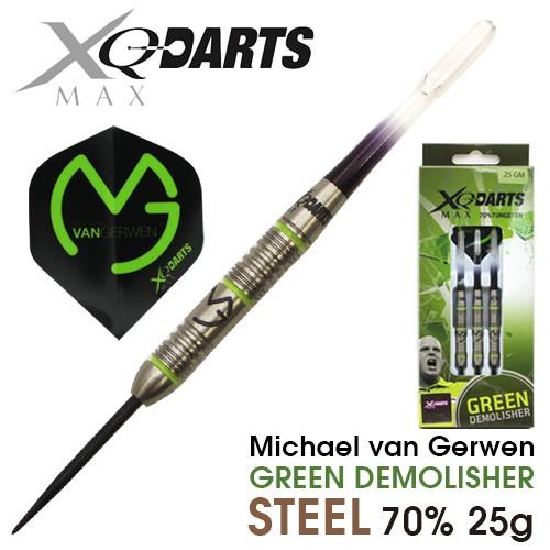バレル XQマックスダーツ GREEN DEMOLISHER 70％ 25g STEEL マイケル・...