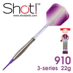 ダーツ バレル SHOT!(ショット) 910 3SERIES 22g (ポスト便OK/9トリ)｜dartsshoptito