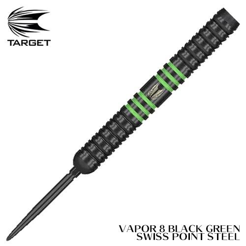 ダーツ バレル スティール ターゲット TARGET VAPOR 8 BLACK GREEN SWI...