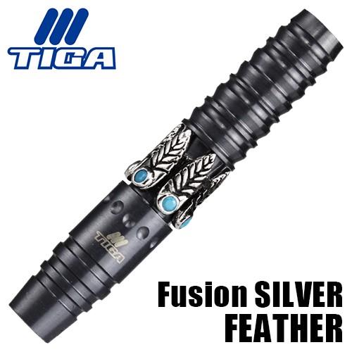 ダーツ バレル TIGA ティガ FUSION SILVER FEATHER フュージョンシルバー ...