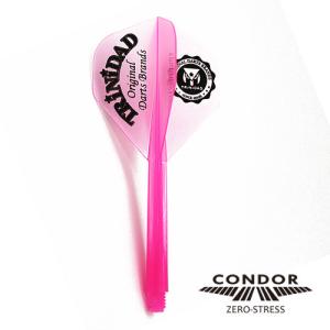 ダーツ フライト CONDOR コンドル カレッジロゴ スタンダード クリアピンク｜dartsshoptito