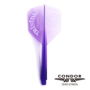 ダーツ フライト CONDOR コンドル カレッジロゴ クリアパープル