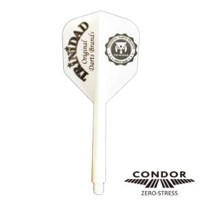 ダーツ フライト CONDOR コンドル カレッジロゴ ホワイト｜dartsshoptito