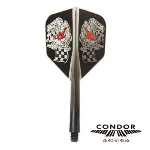 ダーツ フライト CONDOR コンドル Yanmar Fink クリアブラック 山田 勇樹｜dartsshoptito