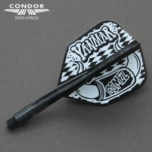 ダーツ フライト CONDOR コンドル フライト HORN ブラック 山田勇樹 モデル