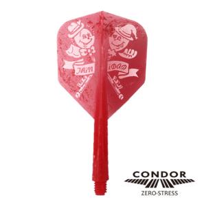 ダーツ フライト CONDOR コンドル 近藤静加 KEY マーブルレッド｜dartsshoptito