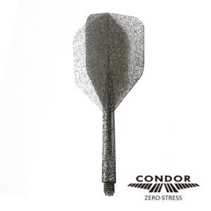 ダーツ フライト CONDOR コンドル ラメグリッター スモークシルバー スモール｜dartsshoptito