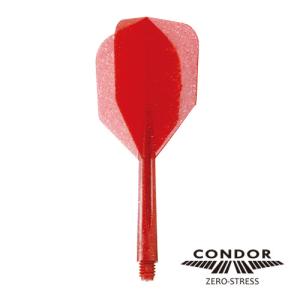 ダーツ フライト CONDOR コンドル ラメグリッター レッド スモール｜dartsshoptito