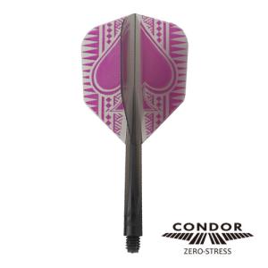 ダーツ フライト CONDOR コンドル SPADE スペード クリアブラック｜dartsshoptito