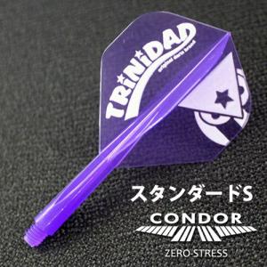 ダーツ フライト CONDOR コンドル TRiNiDADロゴ Ver.2 スタンダードS クリアパープル｜dartsshoptito