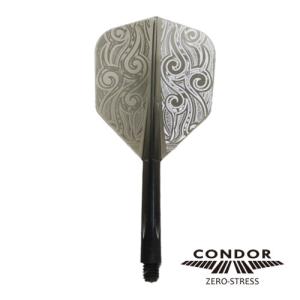 ダーツ フライト CONDOR コンドル トライバル クリアブラック｜dartsshoptito