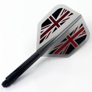 ダーツ フライト CONDOR コンドル Union Jack ユニオンジャック クリアブラック｜dartsshoptito