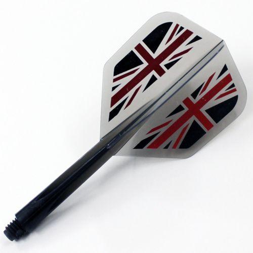 ダーツ フライト CONDOR コンドル Union Jack ユニオンジャック クリアブラック