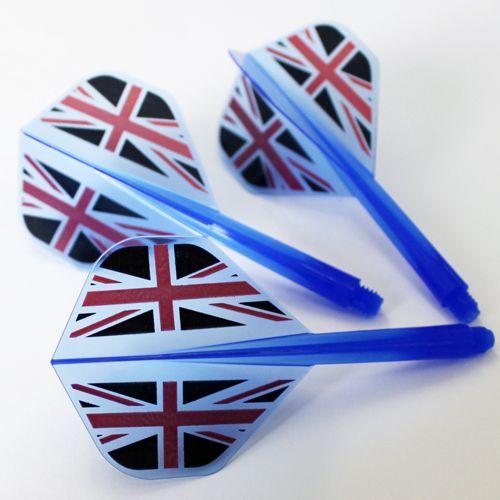 ダーツ フライト CONDOR コンドル Union Jack ユニオンジャック クリアブルー