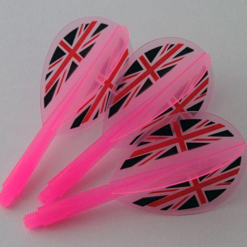 ダーツ フライト CONDOR コンドル Union Jack ユニオンジャック クリアピンク