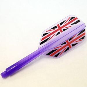 ダーツ フライト CONDOR コンドル Union Jack ユニオンジャック クリアパープル｜dartsshoptito