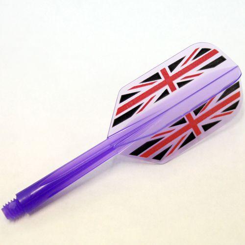 ダーツ フライト CONDOR コンドル Union Jack ユニオンジャック クリアパープル