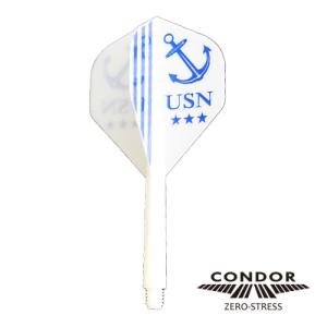 ダーツ フライト CONDOR コンドル U.S.NAVY ユーエスネイビー ホワイト｜dartsshoptito
