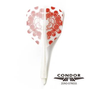 ダーツ フライト CONDOR コンドル 田中美穂 Wreath ホワイト｜dartsshoptito