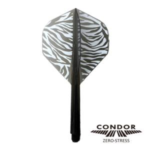 ダーツ フライト CONDOR コンドル ZEBRA ゼブラ クリアブラック スタンダード｜dartsshoptito