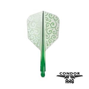 ダーツ フライト CONDOR AXE 唐草模様 Small S クリアグリーン コンドルアックス｜dartsshoptito