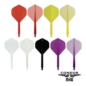 ダーツ フライト CONDOR AXE STANDARD コンドルアックス スタンダード 無地 透明...