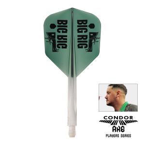 ダーツ フライト CONDOR AXE BIG RIG Ben Robb 選手モデル コンドルアックス ビッグリグ グリーングラデーション ベン・ロブ｜dartsshoptito