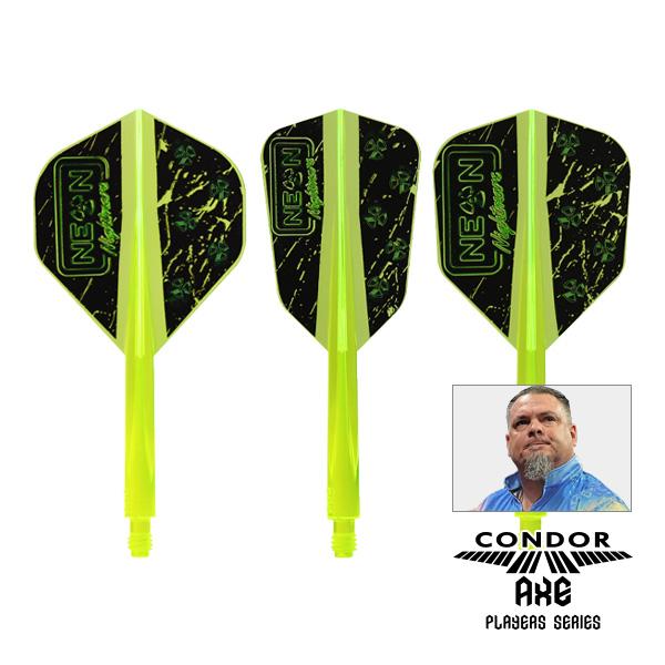 ダーツ フライト CONDOR AXE Stowe Buntz NEON YELLOW コンドルアッ...