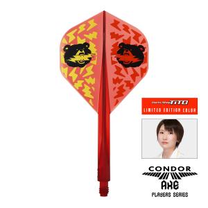 TiTO限定 ダーツ フライト CONDOR AXE BLACK BEAR Standard 宮脇実由 選手モデル コンドルアックス ブラックベアー｜dartsshoptito