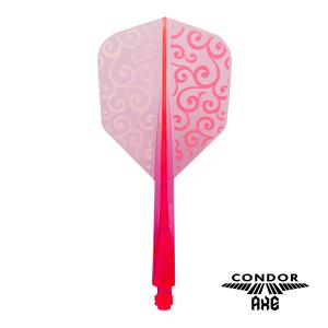 ダーツ フライト CONDOR AXE 唐草模様 クリアピンク コンドルアックス