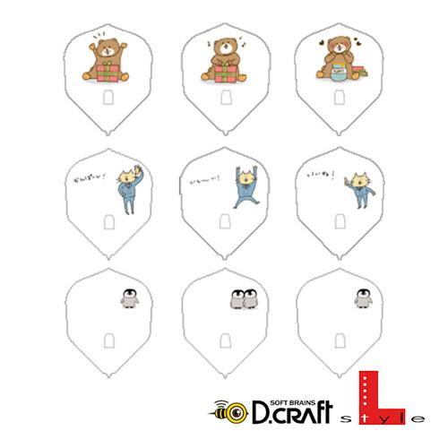 ダーツ フライト ディークラフト エルフライト Lフライト L-Flight D.craft×L ク...