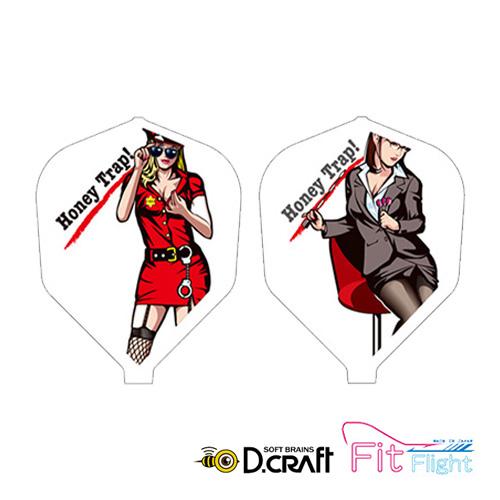 ダーツ フライト ディークラフト フィット Dcrat×Fit Flight Honey Trap ...