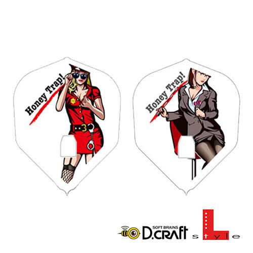 ダーツ フライト ディークラフト Lフライト D.craft×L Honey Trap ハニートラッ...