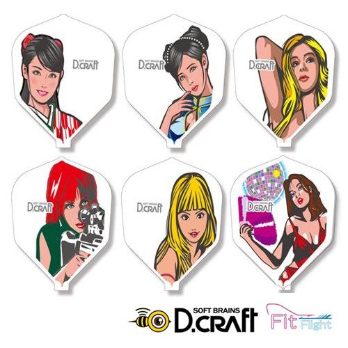 ダーツ フライト D.craft Fitフライト Honey Trap ハニートラップ
