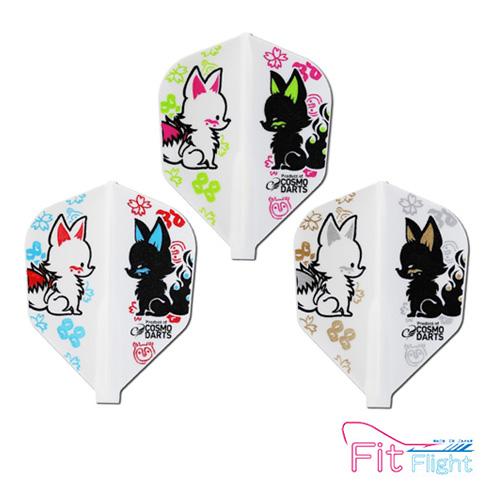 ダーツ フライト COSMO DARTS Fit Flight 馬場善久 シェープ ホワイト シェイ...