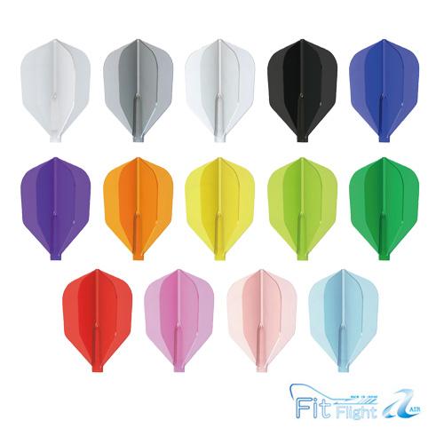 ダーツ フライト Fitフライト AIR 無地 3枚入り シェイプ フィット Flight エアー