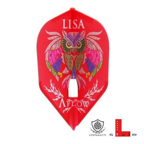 ダーツ フライト L-Style×DYNASTY LISA レッド