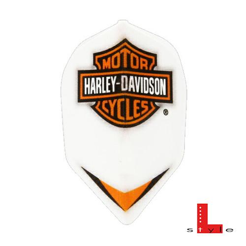 ダーツ フライト L-Style HARLEY-DAVIDSON ホワイト シャンパンリング一体型