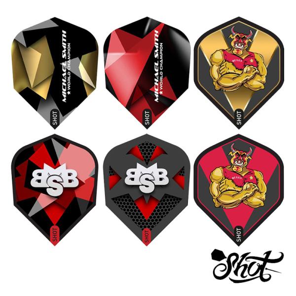 ダーツ フライト SHOT Michael Smith ショット マイケル・スミス (ポスト便OK/...