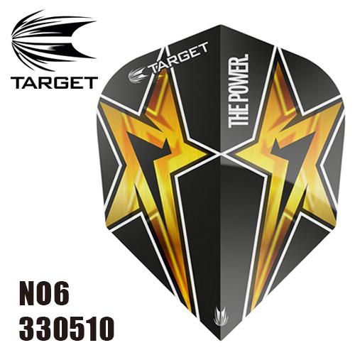 フライト ターゲット POWER STAR 330510 NO6 ブラック (ポスト便OK/2トリ)