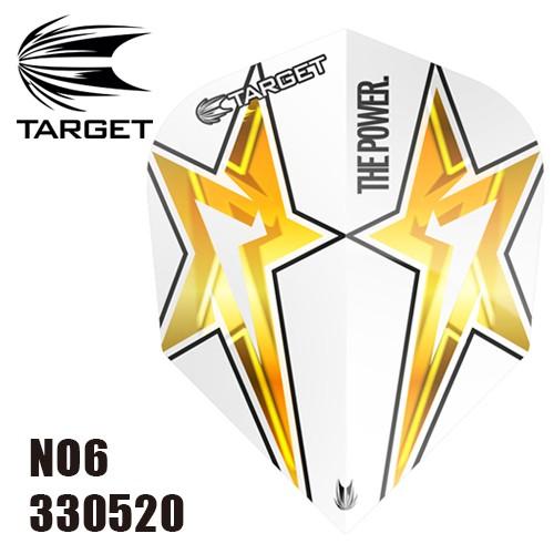 フライト ターゲット POWER STAR 330520 NO6 ホワイト (ポスト便OK/2トリ)