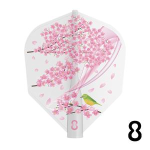 フライト ターゲット エイトフライト TARGET 8FLIGHT 桜吹雪 WHITE 8フライト サクラ 花｜dartsshoptito