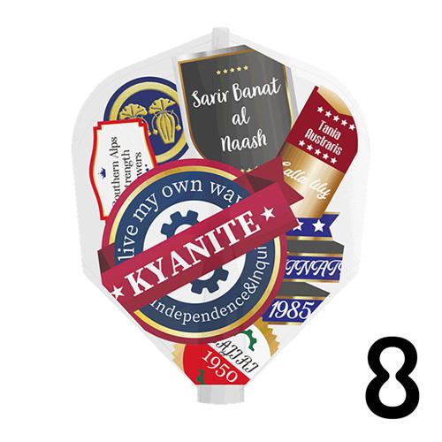 ダーツ フライト エイトフライト 8フライト 8FLIGHT SHAPE YUTA KAZAMA 風...