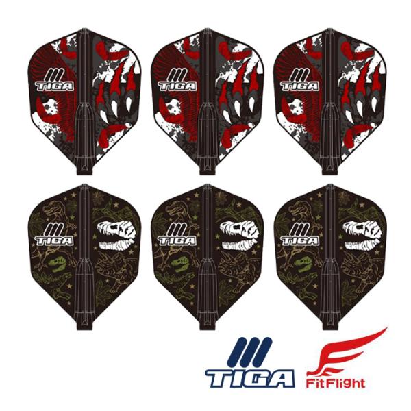 ダーツ フライト TIGA × Fit Flight COLLABORATION 2024 ティガ ...