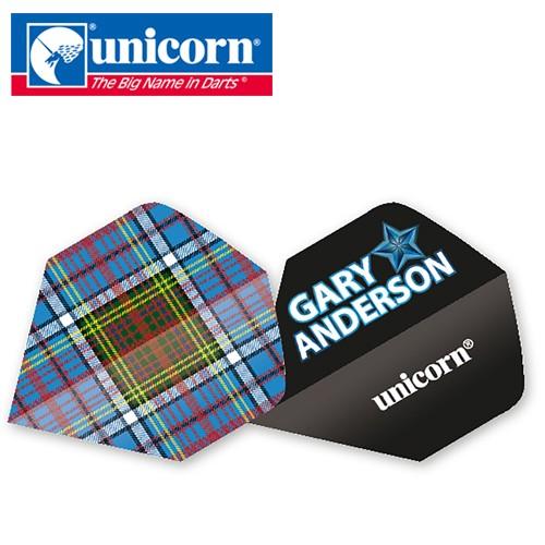 ダーツ フライト ユニコーン unicorn Authentic.100 Gary チェック柄 (ポ...